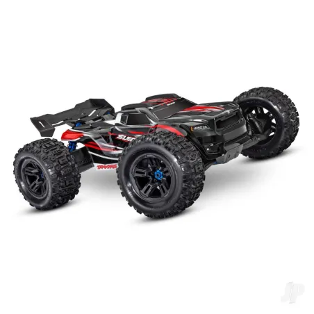 Traxxas Red, Sledge 1:8 4WD Brushless Electric Monster Truck (+ TQi 2-ch, TSM, VXL-6S)