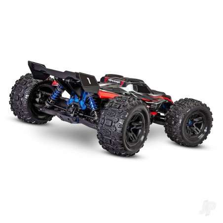 Traxxas Red, Sledge 1:8 4WD Brushless Electric Monster Truck (+ TQi 2-ch, TSM, VXL-6S)