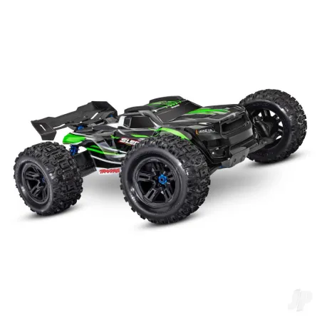 Traxxas Green, Sledge 1:8 4WD Brushless Electric Monster Truck (+ TQi 2-ch, TSM, VXL-6S)