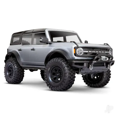 Traxxas Iconic Silver TRX-4 2021 Ford Bronco 1:10 4X4 Electric Scale & Trail Crawler (+ TQi 4-ch, XL-5 HV, Titan 550)