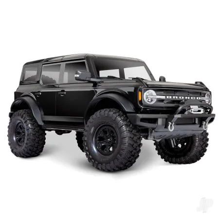 Traxxas Shadow Black TRX-4 2021 Ford Bronco 1:10 4X4 Electric Scale & Trail Crawler (+ TQi 4-ch, XL-5 HV, Titan 550)
