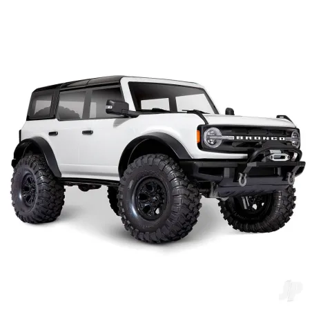 Traxxas Oxford White TRX-4 2021 Ford Bronco 1:10 4X4 Electric Scale & Trail Crawler (+ TQi 4-ch, XL-5 HV, Titan 550)