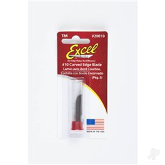 Excel 10 Curved Edge Blade, Shank 0.25" (0.58 cm) (5 pcs) (Carded)