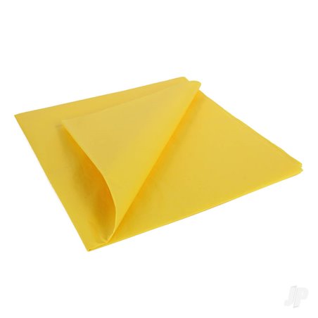 JP Trainer Yellow Lightweight Tissue Covering Paper, 50x76cm, (5 Sheets)
