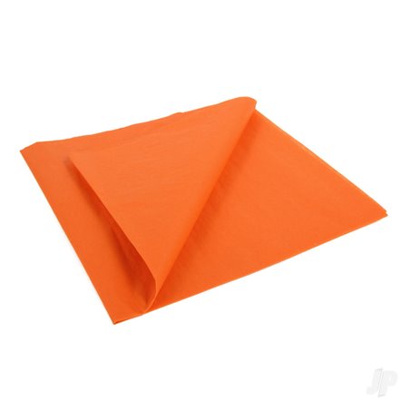 JP Golden Orange Lightweight Tissue Covering Paper, 50x76cm, (5 Sheets)