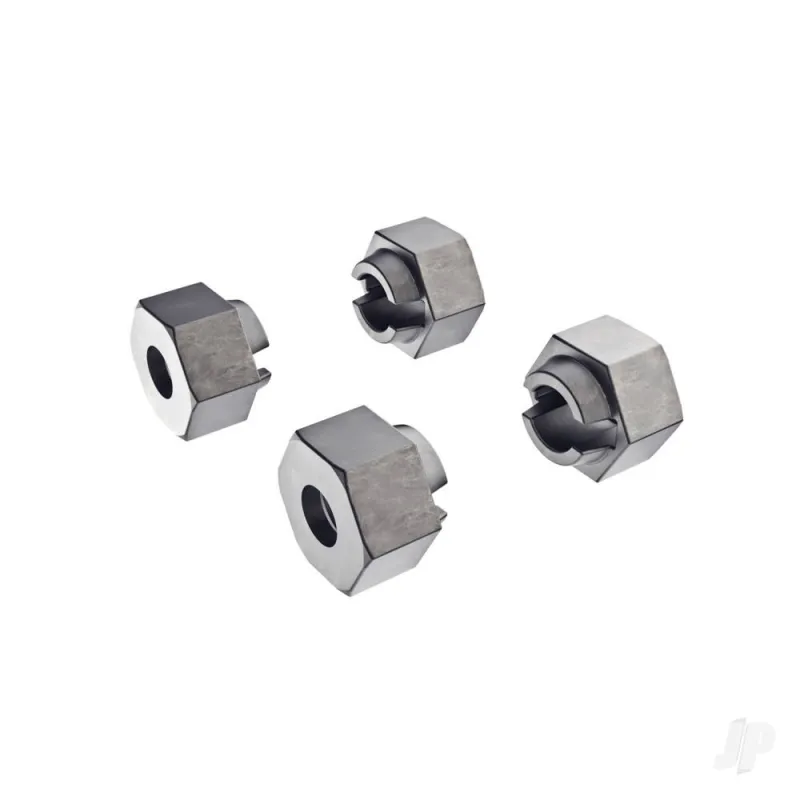 Traxxas Wheel hubs, 7mm hex (steel) (4)/ axle pins (4)