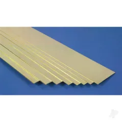 K&S 1/4in Brass Strip .032in Thick (12in long)
