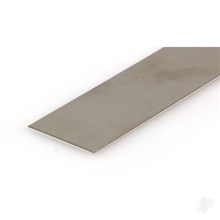 K&S 1in Stainless Steel Strip .018in Thick (12in long)