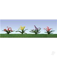 JTT Flower Plants Assorted, 3/8in, HO-Scale, (30 per pack)