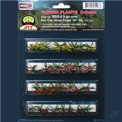 JTT Flower Plants Assorted, 3/4in, O-Scale, (30 pack)
