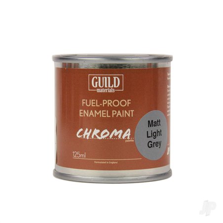 Guild Lane Chroma Enamel Fuelproof Paint Matt Light Grey (125ml Tin)