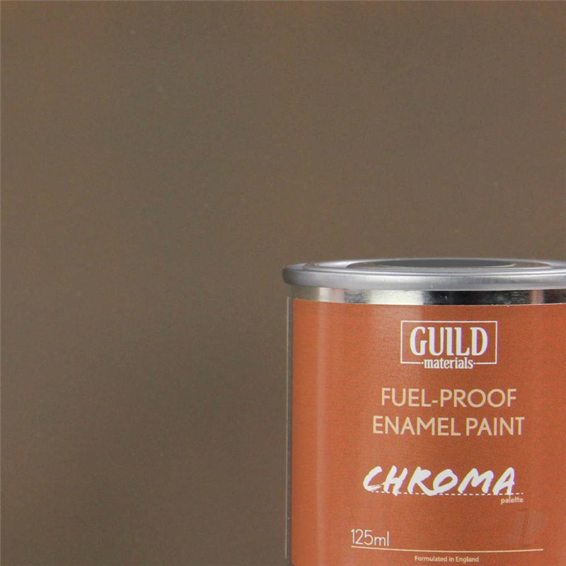 Guild Lane Chroma Enamel Fuelproof Paint Matt PC10 Dirty Brown (125ml Tin)