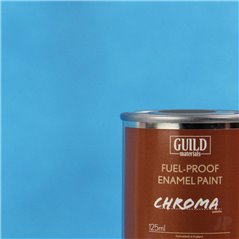Guild Lane Chroma Enamel Fuelproof Paint Matt Light Blue (125ml Tin)