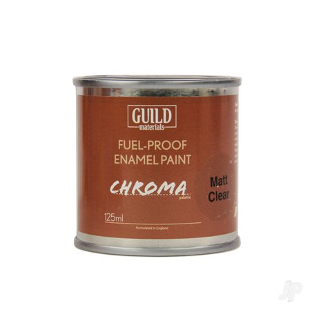 Guild Lane Chroma Enamel Fuelproof Paint Matt Clear (125ml Tin)