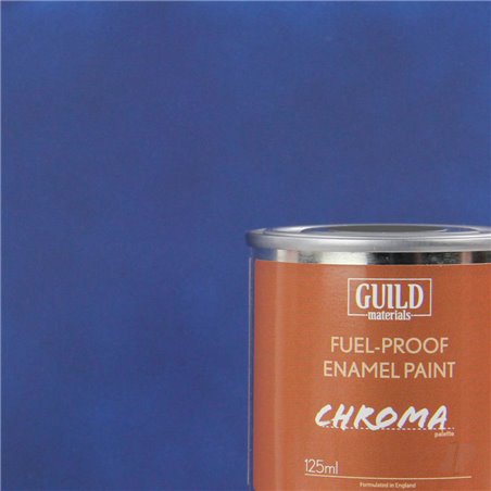 Guild Lane Chroma Enamel Fuelproof Paint Matt Dark Blue (125ml Tin)