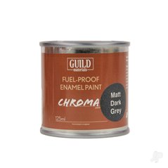 Guild Lane Chroma Enamel Fuelproof Paint Matt Dark Grey (125ml Tin)