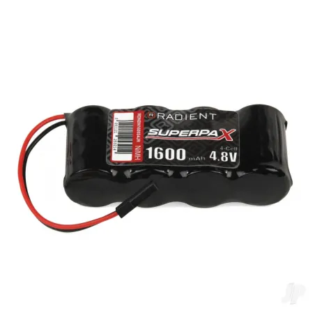Radient NiMH 4.8V 1600mAh 2/3A SBS-Flat, Rx-Jr