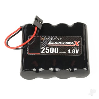 Radient NiMH 4.8V 2500mAh AA SBS-Flat, Rx-JR