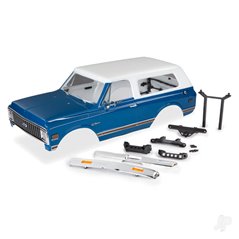 Traxxas Body, Chevrolet Blazer (1972), complete (Blue) (includes grille, side mirrors, door handles, windshield wipers, Front & 