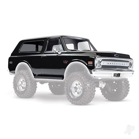 Traxxas Body, Chevrolet Blazer (1969), complete (black) (includes grill, side mirrors, door handles, windshield wipers, Front & 