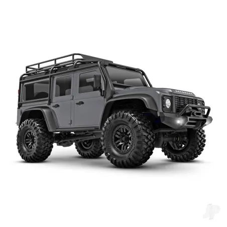 Traxxas TRX-4m Land Rover Defender 1:18 4WD Electric Trail Crawler, Silver (+ TQ, ECM-2.5, Titan 87T, 750mAh LiPo, USB charger)