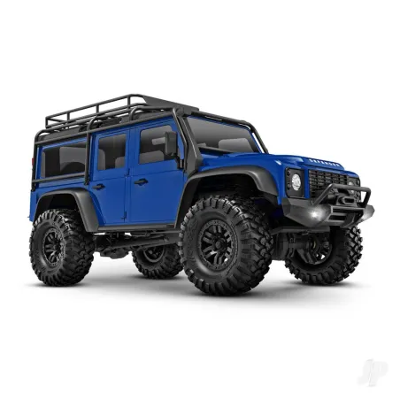 Traxxas TRX-4m Land Rover Defender 1:18 4WD Electric Trail Crawler, Blue (+ TQ, ECM-2.5, Titan 87T, 750mAh LiPo, USB charger)