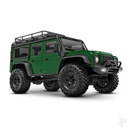 Traxxas TRX-4m Land Rover Defender 1:18 4WD Electric Trail Crawler, Green (+ TQ, ECM-2.5, Titan 87T, 750mAh LiPo, USB charger)