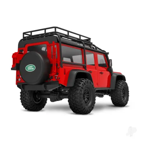 Traxxas TRX-4m Land Rover Defender 1:18 4WD Electric Trail Crawler, Red (+ TQ, ECM-2.5, Titan 87T, 750mAh LiPo, USB charger)