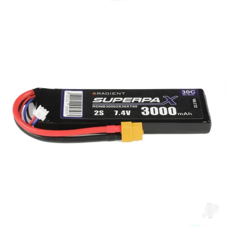 Radient LiPo 2S 3000mAh 7.4V 30C XT60