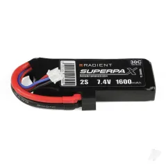 Radient LiPo 2S 1600mAh 7.4V 30C Deans (HCT)