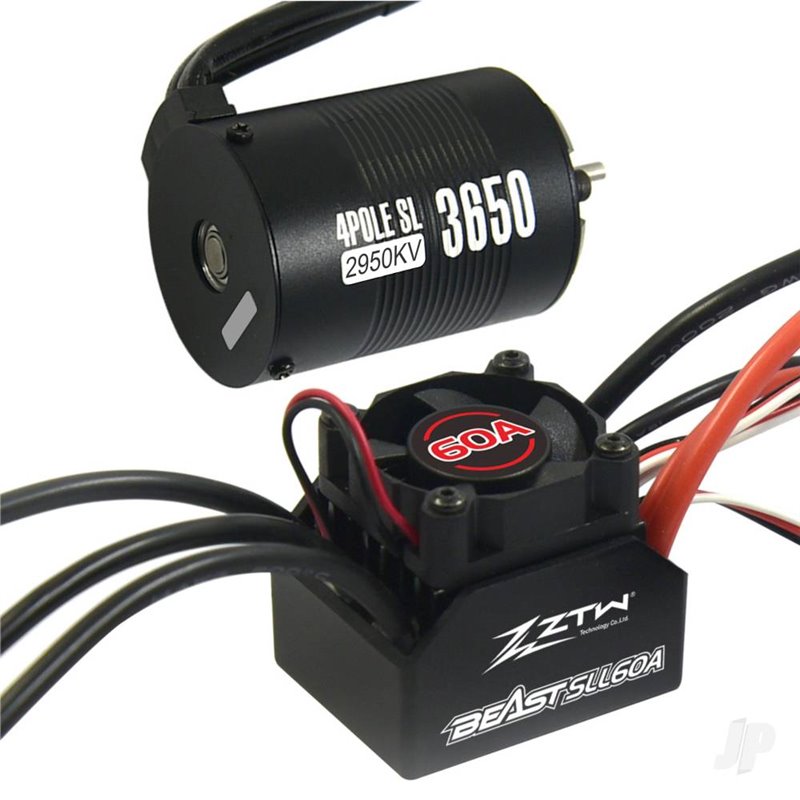 ZTW 1:10 Beast SLL Combo with 60A ESC + 4P SL 3650B 2950Kv Motor