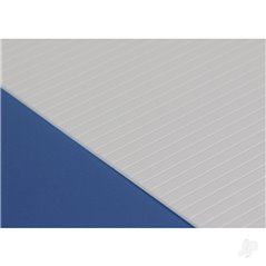 Evergreen 6x12in (15x30cm) V-Groove Siding Sheet .040in (1.0mm) Thick .125in Spacing (1 sheet per pack)
