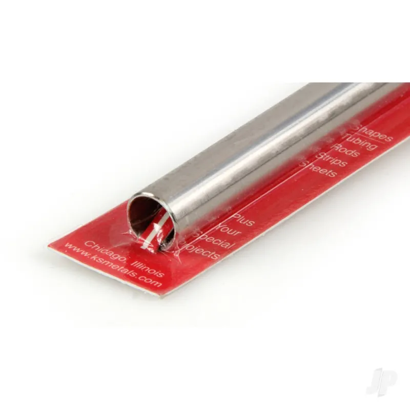 K&S 1/2in Stainless Steel Round Tube 22ga Wall (36in long) (Bulk Pack of 3 Items)
