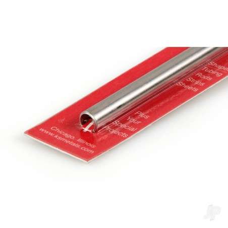 K&S 5/16in Stainless Steel Round Tube 22ga Wall (36in long)