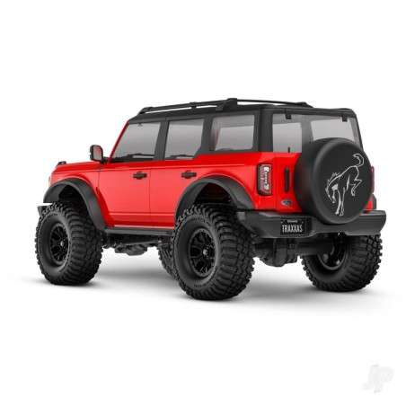 Traxxas TRX-4m Ford Bronco 1:18 4WD Electric Trail Crawler, Red (+ TQ, ECM-2.5, Titan 87T, 750mAh LiPo, USB charger)