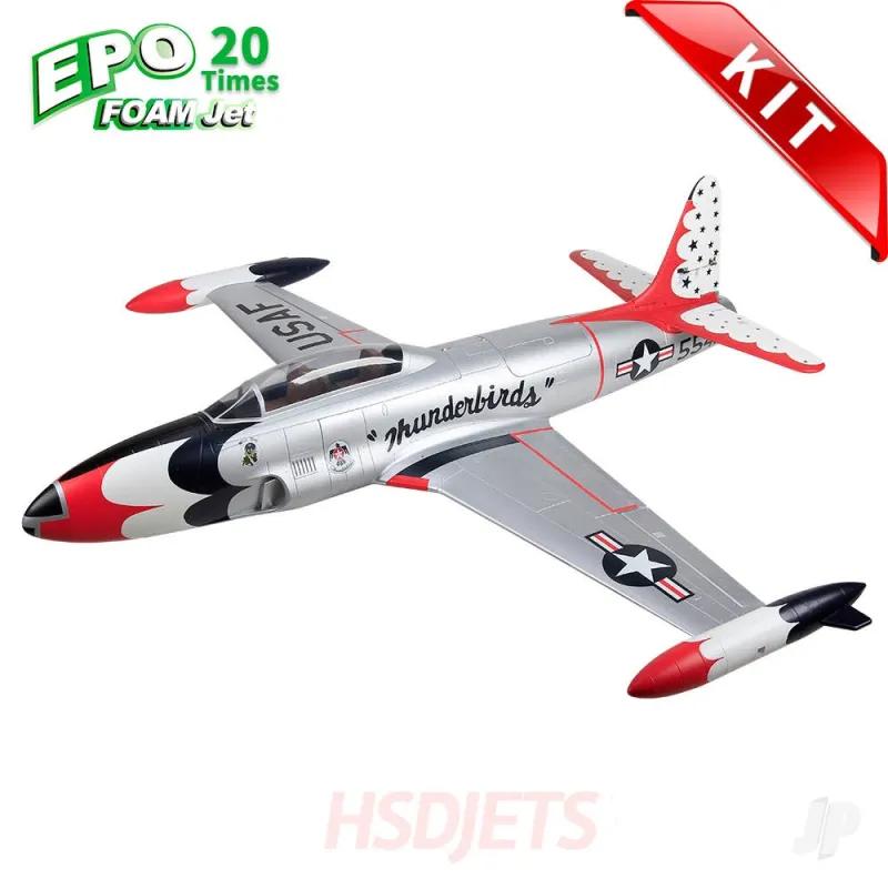 HSD Jets T-33 8kg Turbine Foam Jet, Thunderbirds (Kit)