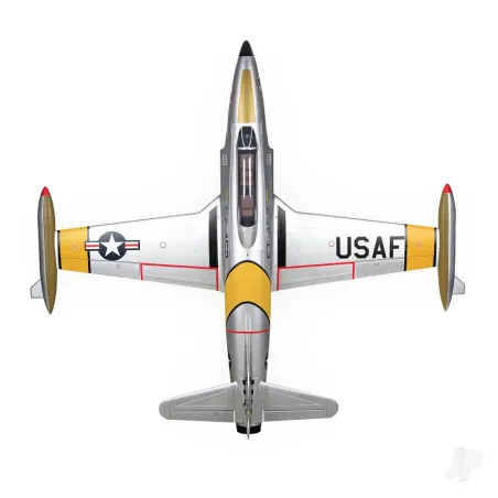 HSD Jets T-33 8kg Turbine Foam Jet, Yellow Ribbon (PNP, no turbine) XT60