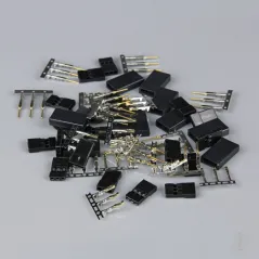 Radient Hitec / JR Connectors Pairs with Gold Pins (10 pcs)