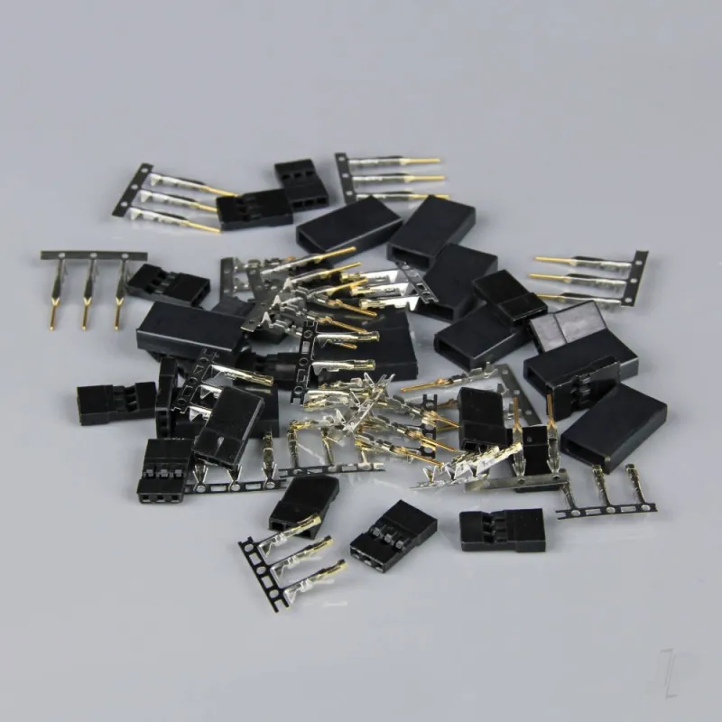 Radient Hitec / JR Connectors Pairs with Gold Pins (10 pcs)