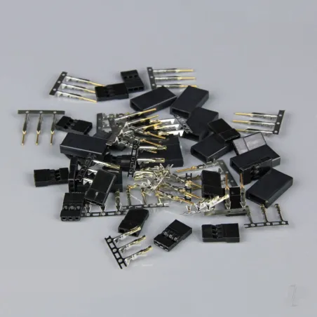 Radient Hitec / JR Connectors Pairs with Gold Pins (10 pcs)