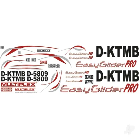 Multiplex Decal Sheet EasyGlider PRO