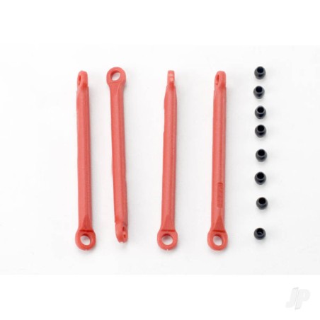 Traxxas Push rod (moulded composite) (Red) (4 pcs) / hollow balls (8 pcs)