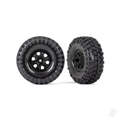 Traxxas Tyres and wheels, assembled, glued (TRX-4 2021 Bronco 1.9' wheels, Canyon Trail 4.6x1.9' tyres) (2)