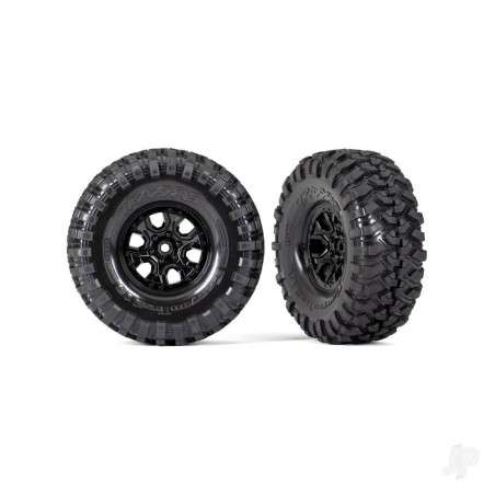 Traxxas Tyres and wheels, assembled, glued (TRX-4 2021 Bronco 1.9' wheels, Canyon Trail 4.6x1.9' tyres) (2)