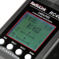 RadioLink RC4GS-V2 2.4GHz 4-Channel Tx with 1x R6FG-V3 (Gyro Rx) and 1x R6F-V2 (Standard Rx)