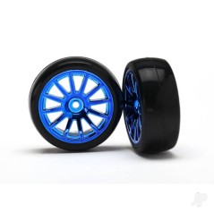 Traxxas Tyres and Wheels, Assembled Glued 12-Spoke (2 pcs)