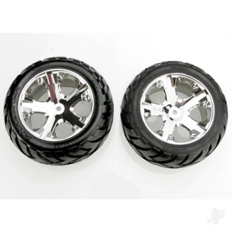 Traxxas Tyres and Wheels, Assembled Glued Anaconda Tyres (1 Left, 1 Right)