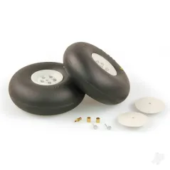 Dubro 4in diameter Big Wheels (1 pair per card)