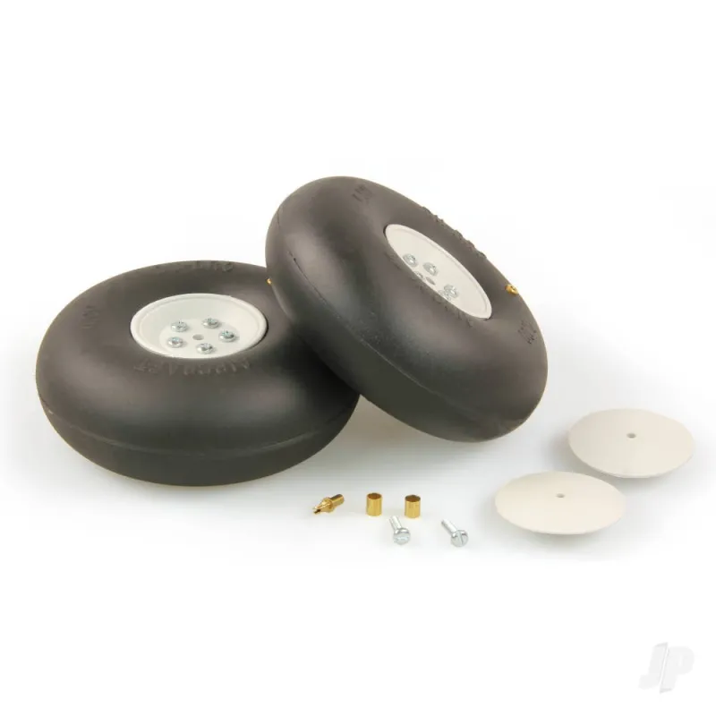 Dubro 4in diameter Big Wheels (1 pair per card)