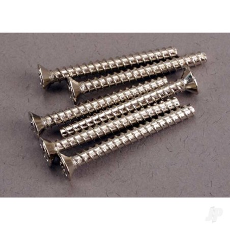 Traxxas Screws, 3x28mm countersunk self-tapping (6 pcs)